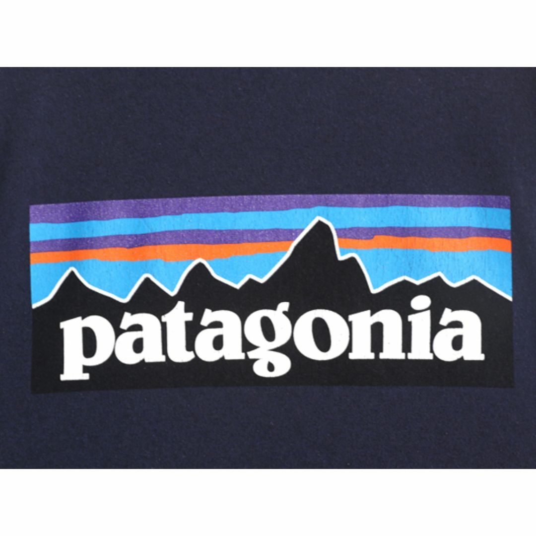 patagonia(パタゴニア)のパタゴニア 両面 プリント 半袖 Tシャツ メンズ M 古着 Patagonia アウトドア フィッツロイ P6 ボックスロゴ バックプリント クルーネック メンズのトップス(Tシャツ/カットソー(半袖/袖なし))の商品写真