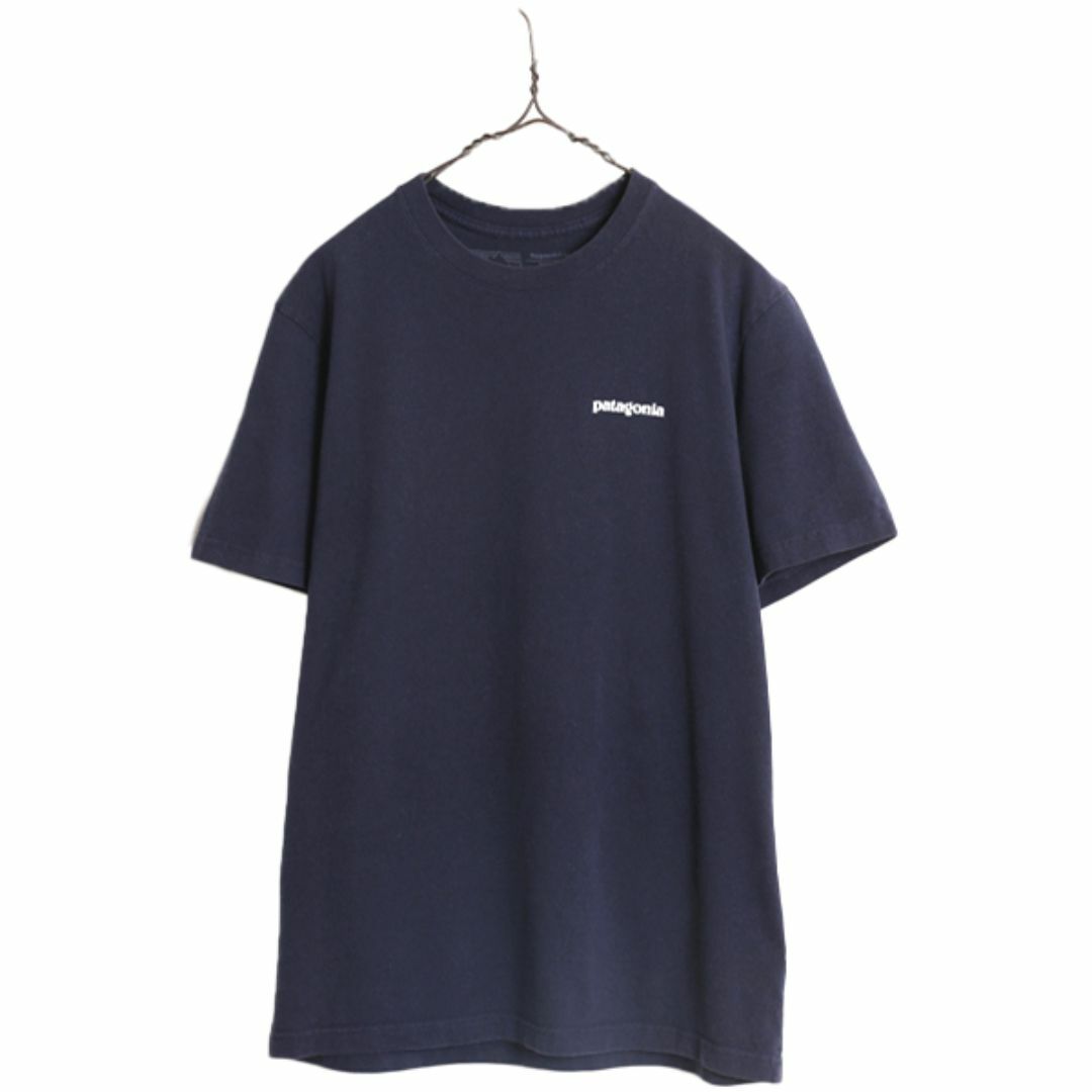 patagonia(パタゴニア)のパタゴニア 両面 プリント 半袖 Tシャツ メンズ M 古着 Patagonia アウトドア フィッツロイ P6 ボックスロゴ バックプリント クルーネック メンズのトップス(Tシャツ/カットソー(半袖/袖なし))の商品写真