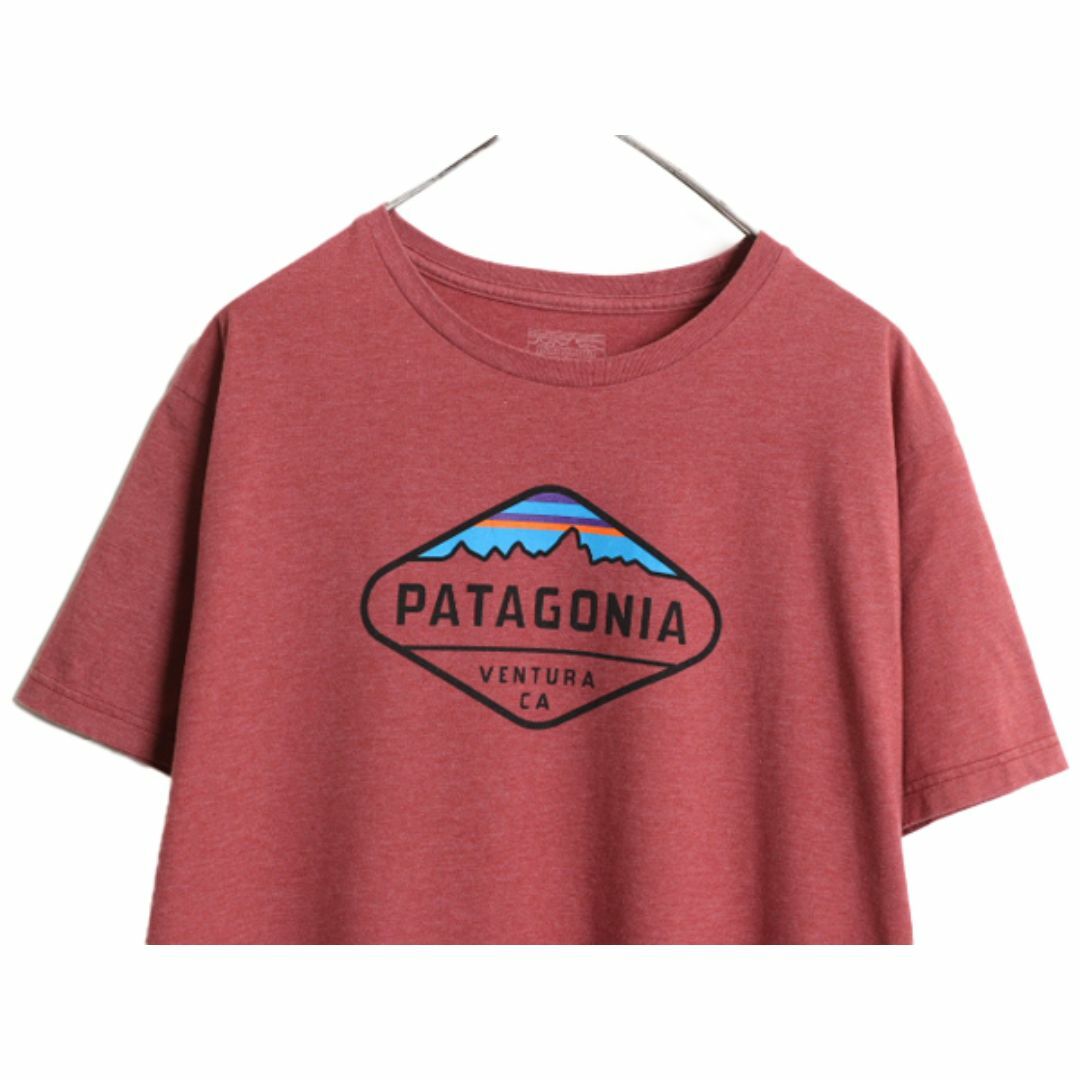 patagonia(パタゴニア)の17年製 パタゴニア プリント 半袖 Tシャツ メンズ XXL / 古着 Patagonia アウトドア フィッツロイ クレスト 大きいサイズ スリムフィット メンズのトップス(Tシャツ/カットソー(半袖/袖なし))の商品写真