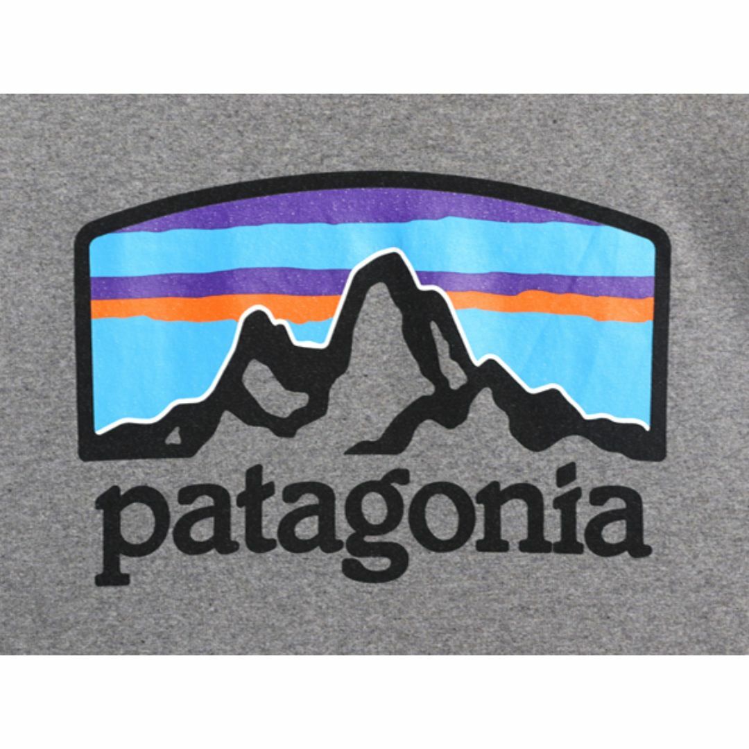 patagonia(パタゴニア)の21年製 パタゴニア 両面 プリント 半袖 Tシャツ メンズ L 古着 Patagonia アウトドア  グラフィック イラスト バックプリント クルーネック メンズのトップス(Tシャツ/カットソー(半袖/袖なし))の商品写真