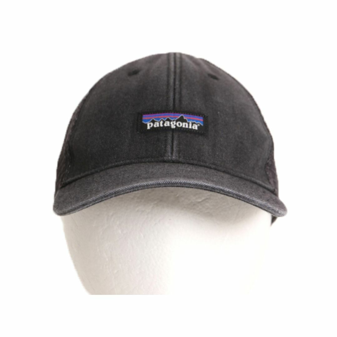 patagonia(パタゴニア)のパタゴニア トラッカー ハット フリーサイズ / 古着 帽子 Patagonia メッシュ ベースボール キャップ P-6 ボックスロゴ アウトドア グレー メンズの帽子(キャップ)の商品写真