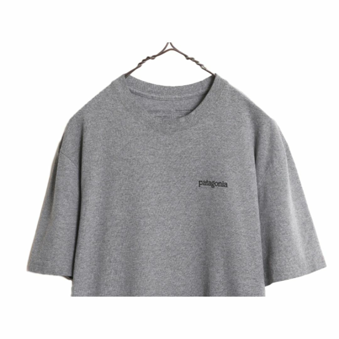 patagonia(パタゴニア)の19年製 パタゴニア 両面 プリント 半袖 Tシャツ メンズ M / Patagonia アウトドア グラフィック イラスト バックプリント クルーネック 灰 メンズのトップス(Tシャツ/カットソー(半袖/袖なし))の商品写真