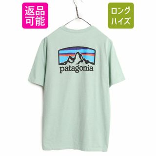 パタゴニア(patagonia)の22年製 パタゴニア 両面 プリント 半袖 Tシャツ メンズ М / Patagonia アウトドア  グラフィック イラスト バックプリント クルーネック(Tシャツ/カットソー(半袖/袖なし))