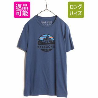 パタゴニア(patagonia)のUSA製 パタゴニア プリント 半袖 Tシャツ メンズ М / Patagonia アウトドア スコープ グラフィック スリムフィット オーガニック コットン(Tシャツ/カットソー(半袖/袖なし))