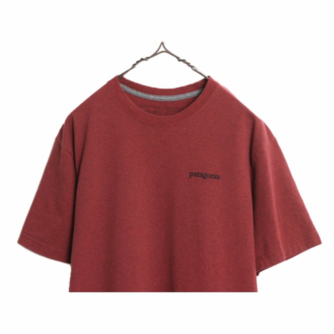 patagonia(パタゴニア)の19年製 パタゴニア 両面 プリント 半袖 Tシャツ メンズ М 古着 Patagonia アウトドア グラフィック イラスト バックプリント クルーネック メンズのトップス(Tシャツ/カットソー(半袖/袖なし))の商品写真