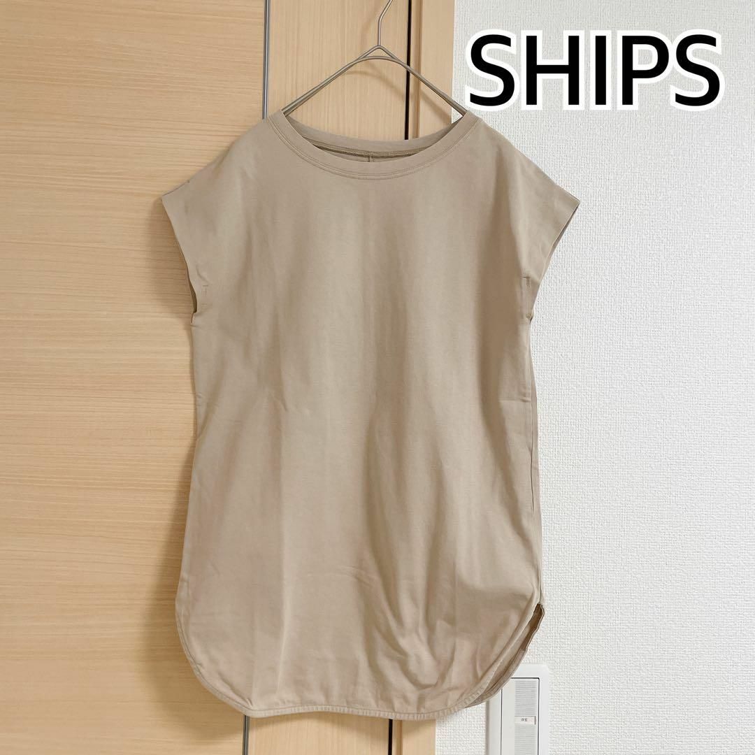 SHIPS(シップス)のSHIPS シップス　ノースリーブトップス　Tシャツ レディースのトップス(Tシャツ(半袖/袖なし))の商品写真