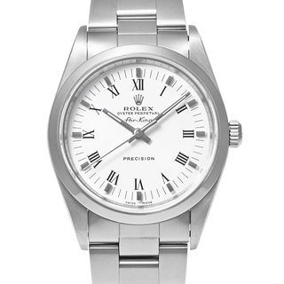 ロレックス(ROLEX)のロレックス エアキング Ref.14000 ホワイト ローマンインデックス A番 中古品 メンズ 腕時計(腕時計(アナログ))