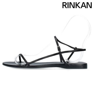 ザロウ THEROW  BARE SANDAL FLAT レザーサンダル レディース 37.5(サンダル)