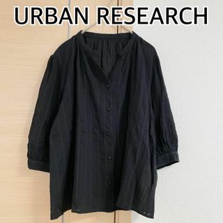 センスオブプレイスバイアーバンリサーチ(SENSE OF PLACE by URBAN RESEARCH)のURBAN RESEARCH アーバンリサーチ 長袖ブラウス　ブラック(シャツ/ブラウス(長袖/七分))