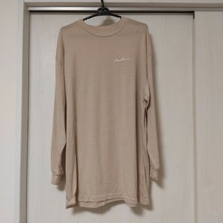 新品未使用！ ベージュロンT フリーサイズ(Tシャツ(長袖/七分))