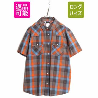 patagonia - 12年製 パタゴニア スリー ツリーズ シャツ メンズ XL 古着 Patagonia アウトドア 半袖 シャツ ウエスタン チェック オーガニック コットン