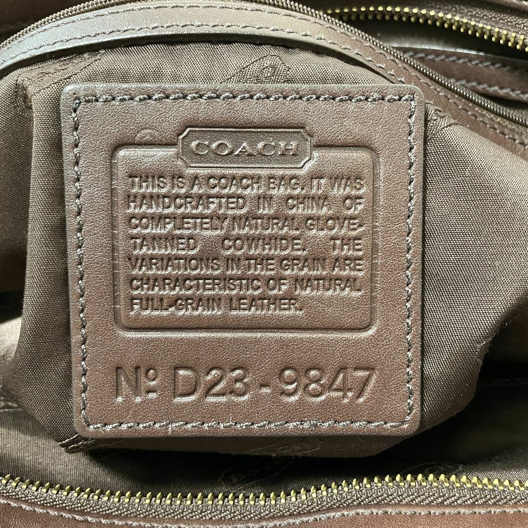 COACH(コーチ)の美品【COACH】D23-9847　本革/レザー トートバッグ　オールドコーチ レディースのバッグ(トートバッグ)の商品写真