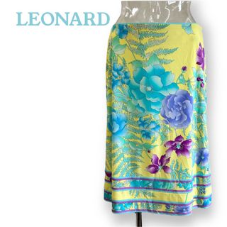 レオナール(LEONARD)のレオナール＊美シルエット スカート＊サイズ３６・Ｓ〜＊LEONARD(ひざ丈スカート)