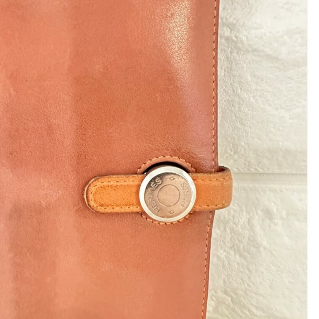 Hermes(エルメス)の希少品 HERMES エルメス ドゴンロング 長財布 オレンジ系 レディース レディースのファッション小物(財布)の商品写真