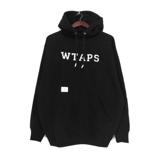 ダブルタップス(W)taps)のダブルタップス WTAPS ■ 24SS 【 ACADEMY HOODY COTTON COLLEGE 241ATDT CSM04 】 アカデミー ロゴ プルオーバー フーディ パーカー w18655(パーカー)