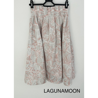 ラグナムーン(LagunaMoon)のLAGUNAMOON ラインフラワースカート(ロングスカート)