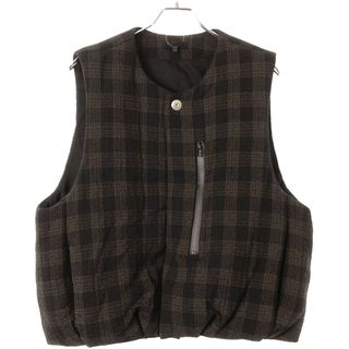 Omar Afridi オマールアフリディ 23AW PADDED CIRCLE VEST パデットサークルベスト  ブラック オレンジ 46(ベスト)