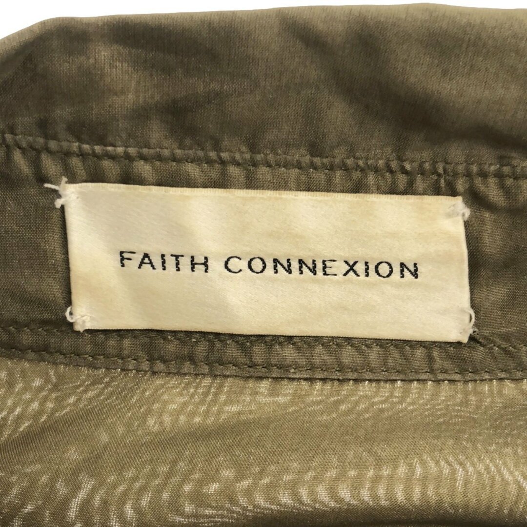 FAITH CONNEXION(フェイスコネクション)のFAITH CONNEXION フェイスコネクション 15AW オーバーサイズシルクミリタリーシャツ 15030570000530 カーキ XS メンズのトップス(シャツ)の商品写真