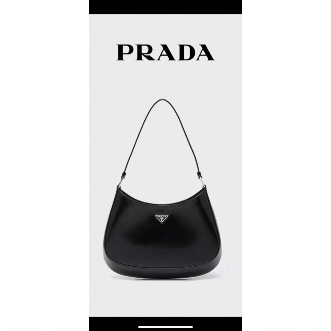 PRADA(プラダ)のPRADA クレオ エナメル ワンショルダーバッグ   レディースのバッグ(ショルダーバッグ)の商品写真