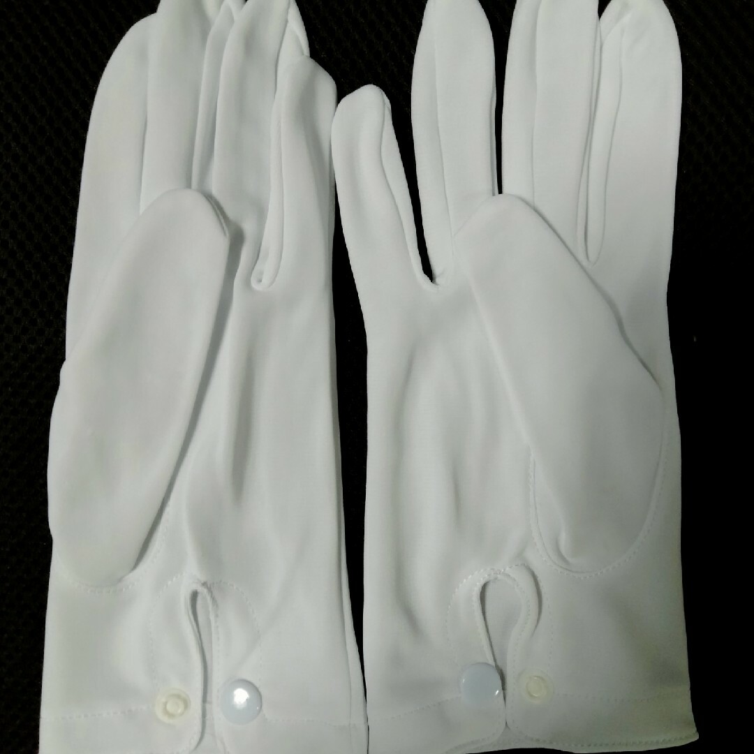 試着品　ナイロン100%製　白手袋　Mサイズ   C メンズのファッション小物(手袋)の商品写真