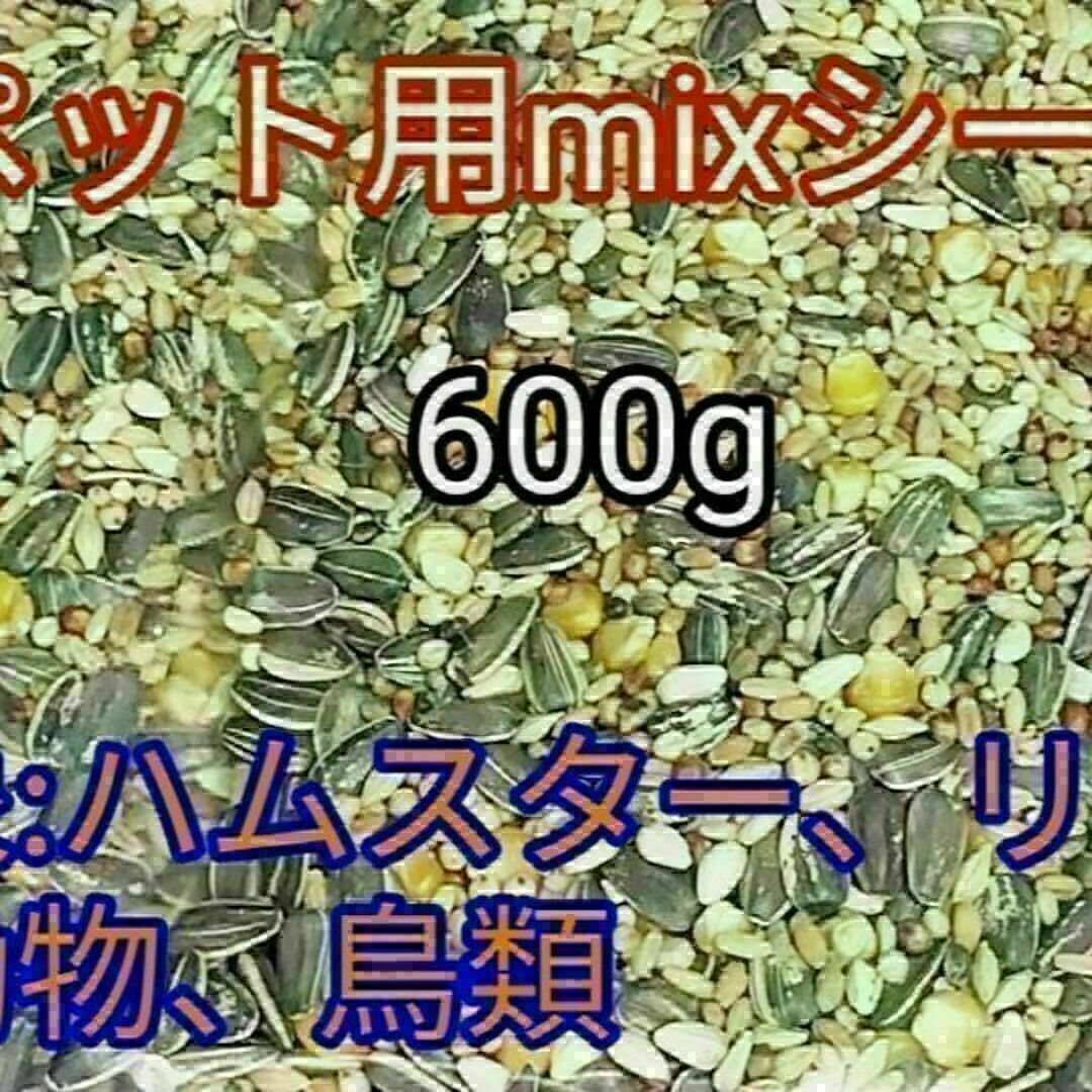 ペット用ミックスシード600g ハムスター リス 小動物 鳥類 ひまわりの種 その他のペット用品(小動物)の商品写真