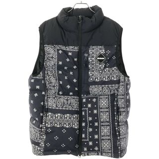 F.C.R.B. - F.C.Real Bristol(FCRB) エフシーアールビー 22AW DOWN VEST バンダナ柄ダウンベスト FCRB-222043 ネイビー XL