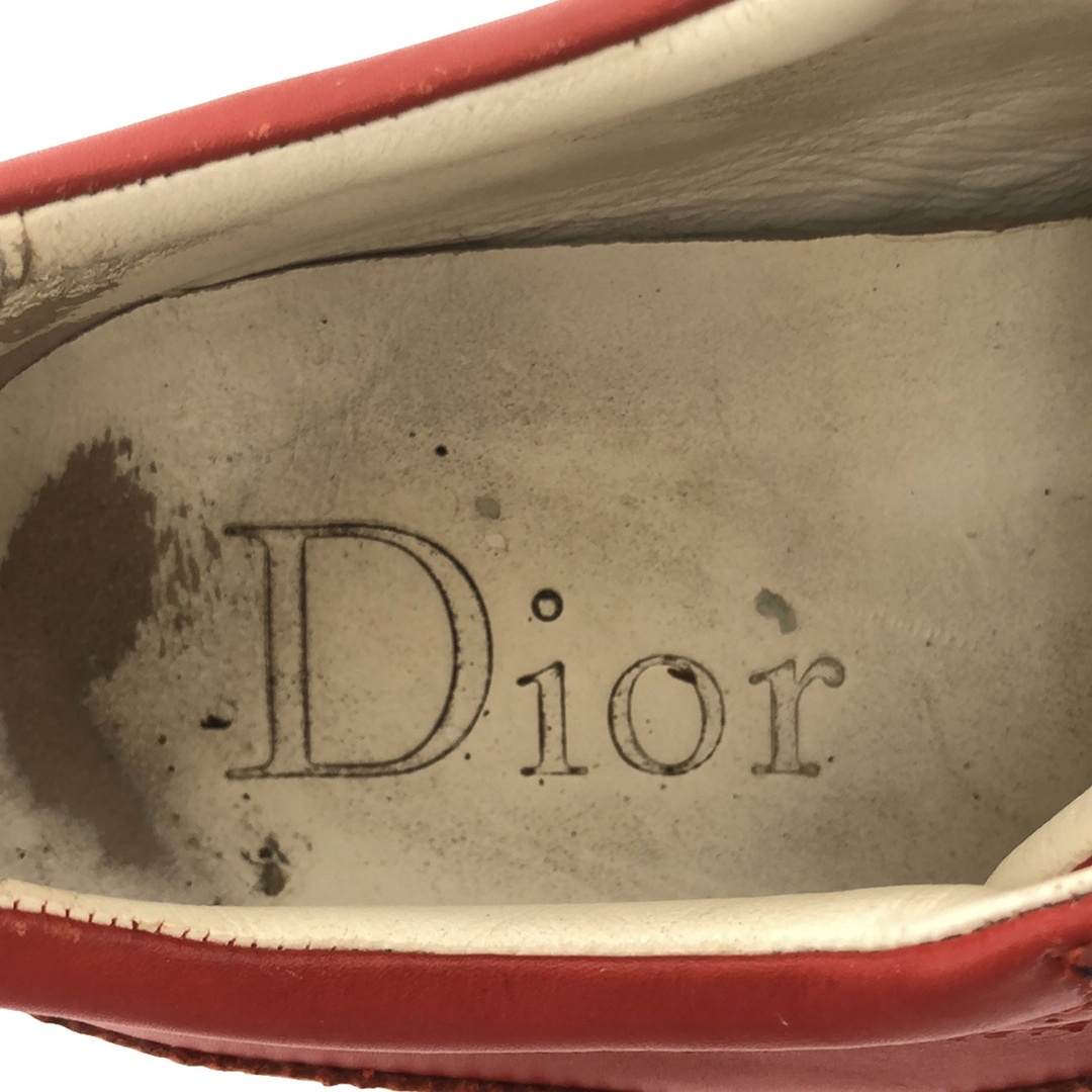 DIOR HOMME(ディオールオム)のDior HOMME ディオールオム 14SS ウィングチップレザースニーカー  レッド 42 メンズの靴/シューズ(スニーカー)の商品写真