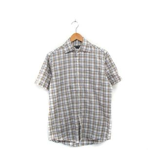 アクアスキュータム AQUASCUTUM シャツ ブラウス 半袖 コットン