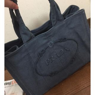 プラダ(PRADA)のプラダ デニムカナパ(ハンドバッグ)