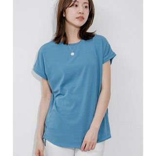 ジャイロ(JAYRO)の【ブルー（44）】BIGフレンチTシャツ(カットソー(長袖/七分))