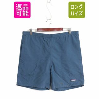 パタゴニア(patagonia)の12年製 パタゴニア バギーズ ロング ショーツ メンズ S / 古着 Patagonia ナイロン ショートパンツ 短パン 海パン スイム アウトドア 青(ショートパンツ)