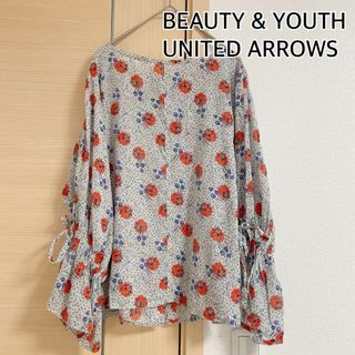 ビューティアンドユースユナイテッドアローズ(BEAUTY&YOUTH UNITED ARROWS)のBEAUTY & YOUTH ユナイテッドアローズ　長袖ブラウス　総柄(シャツ/ブラウス(長袖/七分))