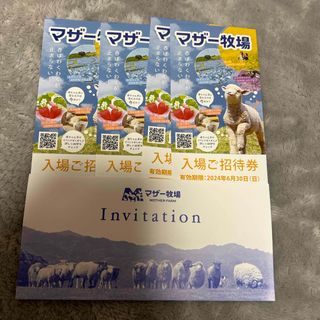 マザー牧場 入場ご招待券 4枚 2024年6月30日(日)まで(その他)