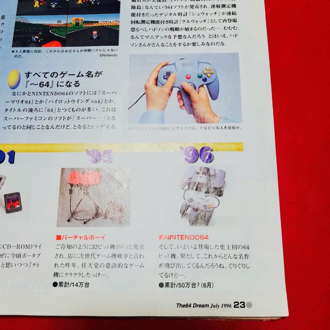 任天堂 - The 64 DREAM ドリーム 1996年 創刊準備号 Nintendoの 任天堂 - The 64 DREAM ドリーム 1996年 創刊準備号 Nintendoの