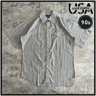 ラングラー(Wrangler)の【C162】ラングラー 90s ウエスタン半袖シャツ USA古着 ビンテージ(シャツ)