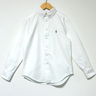ラルフローレン(Ralph Lauren)のラルフローレン 140 白シャツ 長袖ブラウス フォーマルにも(ブラウス)