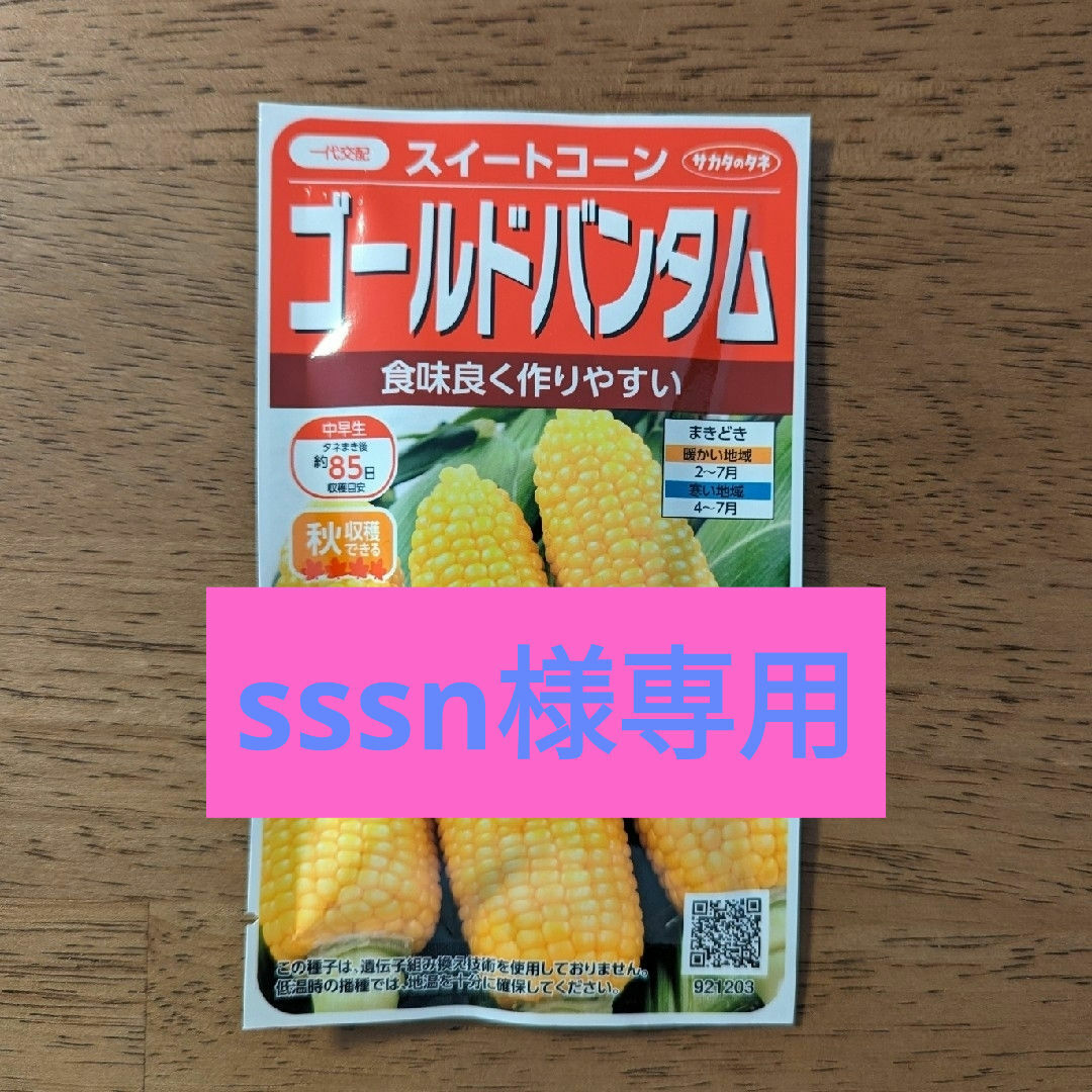 サカタのタネ(サカタノタネ)の【sssn様専用】サカタのタネ　スイートコーン ゴールドバンタム その他のその他(その他)の商品写真