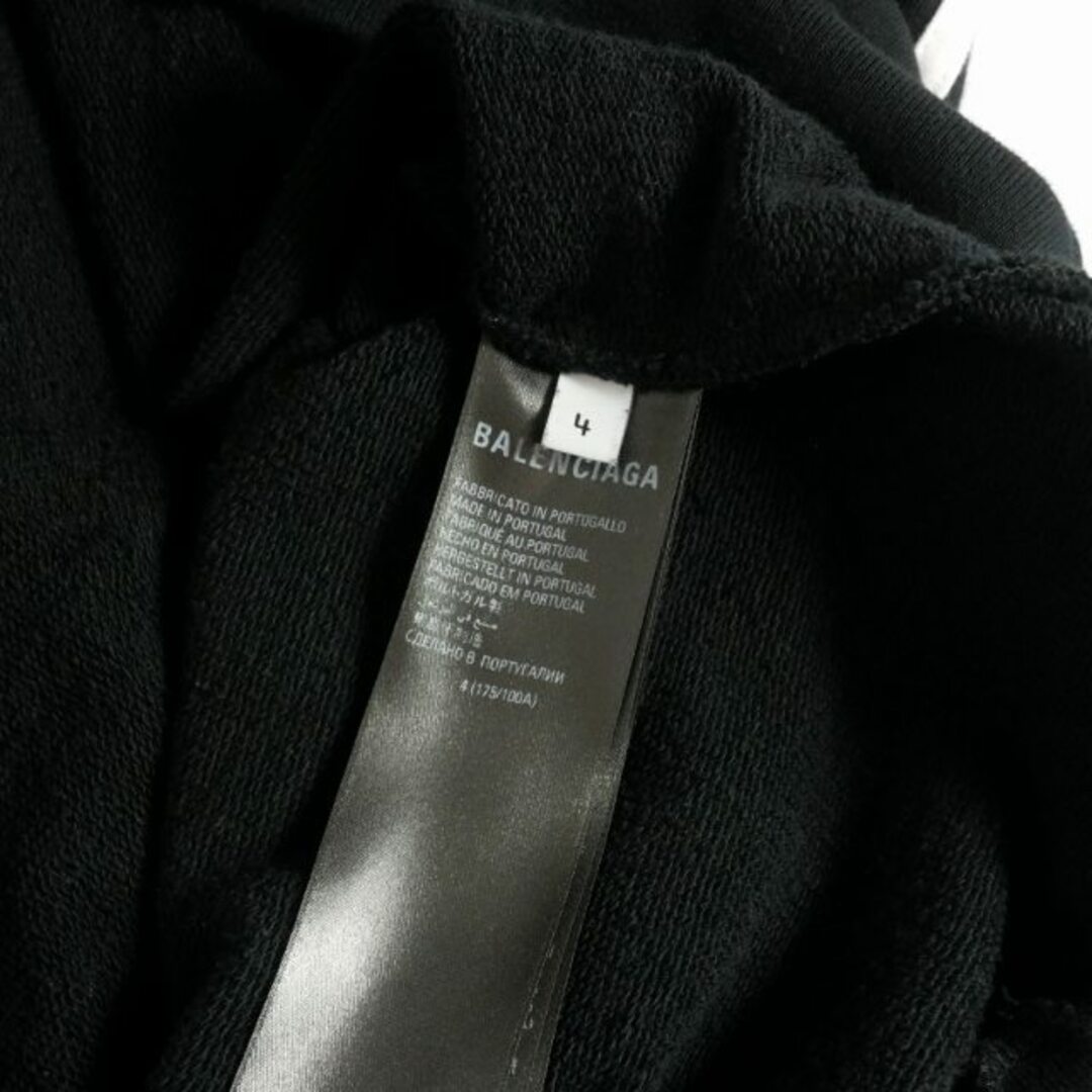 Balenciaga(バレンシアガ)のバレンシアガ × アディダス 22AW ラージフィットフーディ パーカー 4 黒 メンズのトップス(パーカー)の商品写真