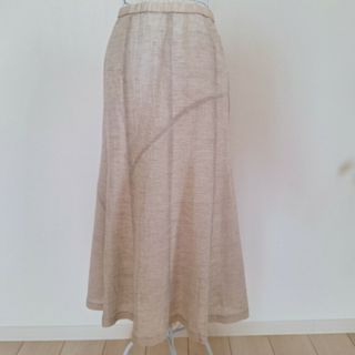 ◆美品◆Chamois◆シャミー◆ロングフレアスカート◆ベージュ◆44◆(ロングスカート)