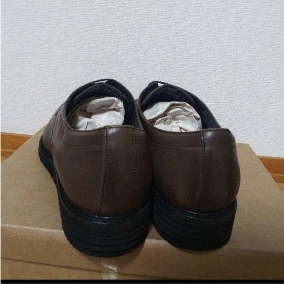 新品15180円☆run&fan 革靴 茶色 26.5cm ランアンドファン メンズの靴/シューズ(ドレス/ビジネス)の商品写真