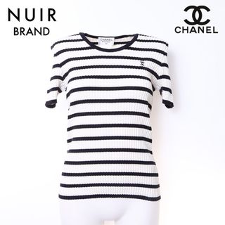 シャネル(CHANEL)のシャネル CHANEL ボーダー ココマーク ニット コットン(ニット/セーター)