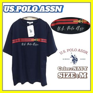 ユーエスポロアッスン(U.S. POLO ASSN.)の【新品】ユーエスポロアッスン 半袖 Tシャツ M 紺 トップス(Tシャツ(半袖/袖なし))