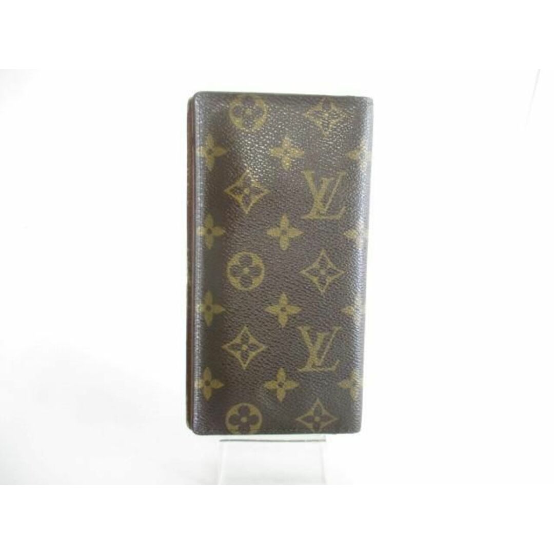  訳あり ルイヴィトン LOUIS VUITTON モノグラム ポルトカルトクレディ M60825 二つ折り 長財布 円 札入れ CT0916 ブラウン メンズ メンズのファッション小物(その他)の商品写真