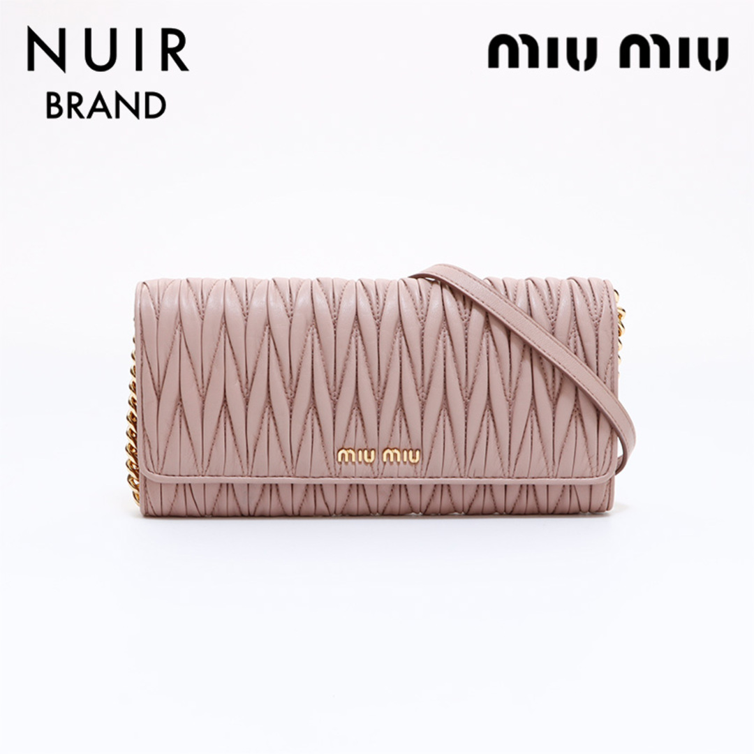 miumiu - ミュウ ミュウ Miu Miu チェーン 財布 ショルダーバッグの miumiu - ミュウ ミュウ Miu Miu チェーン 財布 ショルダーバッグの