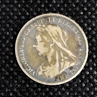 ヴィクトリア　銀貨　6ペンス　古銭　外国コイン(貨幣)