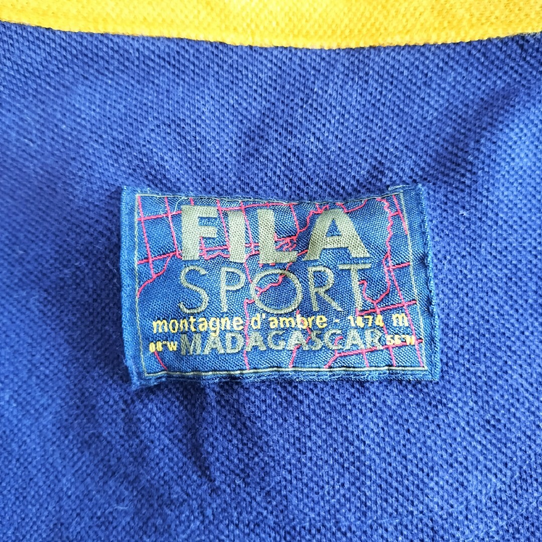 FILA(フィラ)の【C151】FILA 90s USA古着 半袖ポロシャツ 刺繍タグ ビンテージ メンズのトップス(ポロシャツ)の商品写真