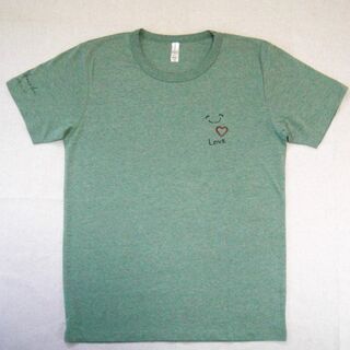 岡崎友紀 手描きイラスト入りTシャツ #2(女性タレント)