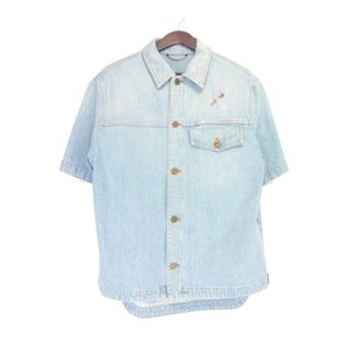 ルイヴィトン(LOUIS VUITTON)のルイヴィトン LOUIS VUITTON ■ 21AW 【 DNA DENIM SS SHIRT 212Q EU6 HLS50W 】 ディーエヌエー 半袖 デニム シャツ w18657(シャツ)