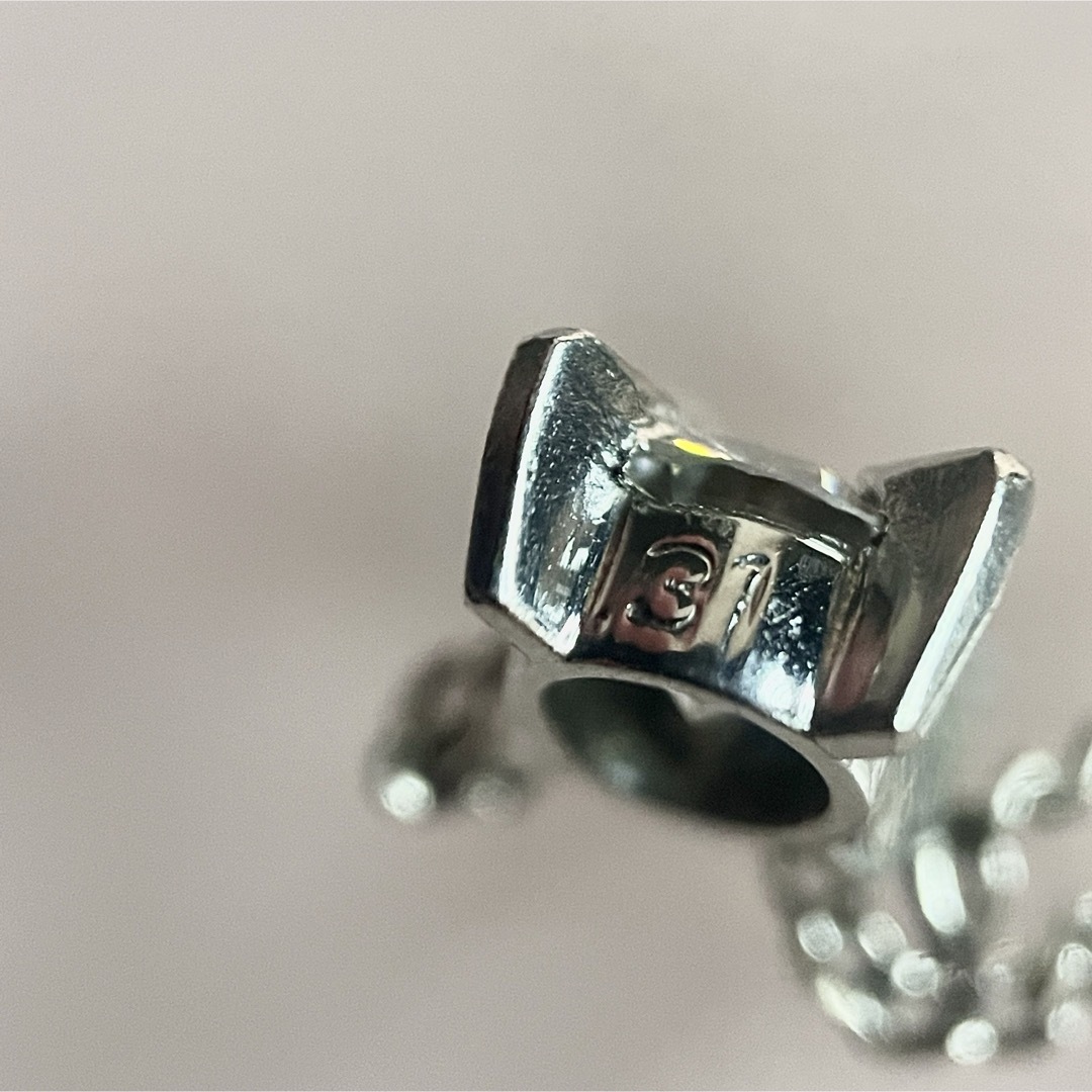 Pt850 ダイヤ付ネックレス D0.31ct 大粒 一粒石 レディースのアクセサリー(ネックレス)の商品写真