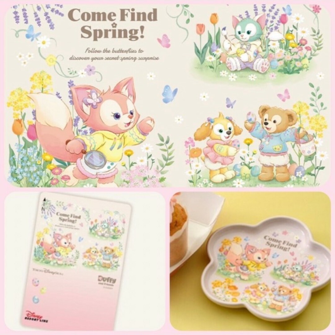 Disney(ディズニー)のカムファインドスプリング💐カードホルダー　スリーブ付き　ダッフィーフレンズ レディースのファッション小物(名刺入れ/定期入れ)の商品写真